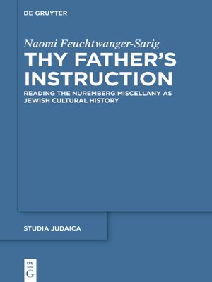 cover image of Thy Father's Instruction